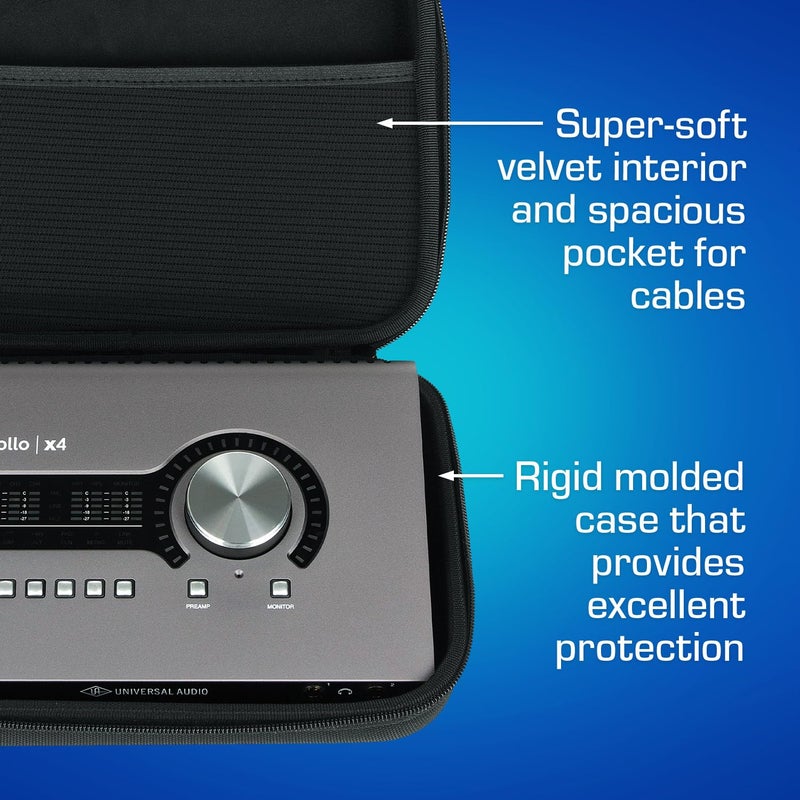 ANALOG CASES Universal Audio Apollo x4 / Focusrite 18i8 / 8i6 Case - Custom-Fitted Compact PULSE Hard Case for Travel - Image 3
